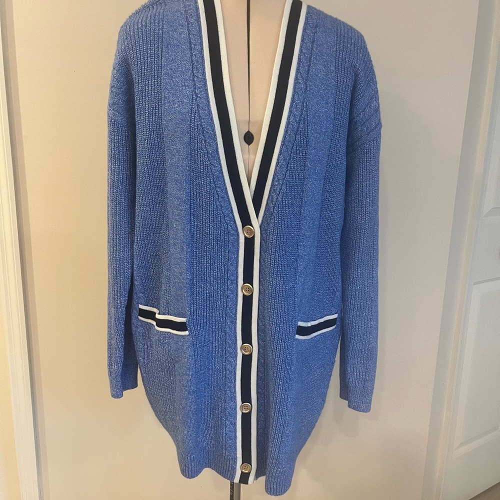 Talbots Light Blue Knit Cardigan